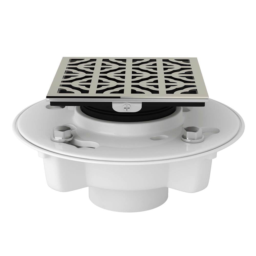 Rohl - PVC 2'' X 3'' Drain Kit With 3146 Petal Decorative Cover - Polished Nickel