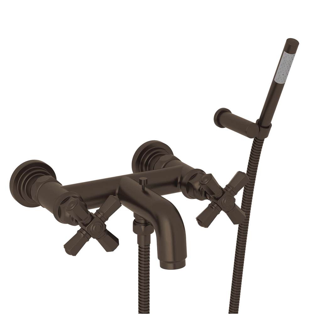 Rohl - San GiovanniE Exposed Wall Mount Tub Filler - Tuscan Brass