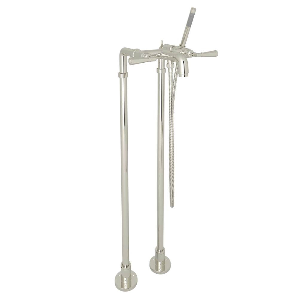 Rohl - San GiovanniE Floor Mount Tub Filler - Polished Nickel
