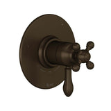 Rohl - ArcanaE 1/2'' Therm & Pressure Balance Trim With 3 Functions - Tuscan Brass