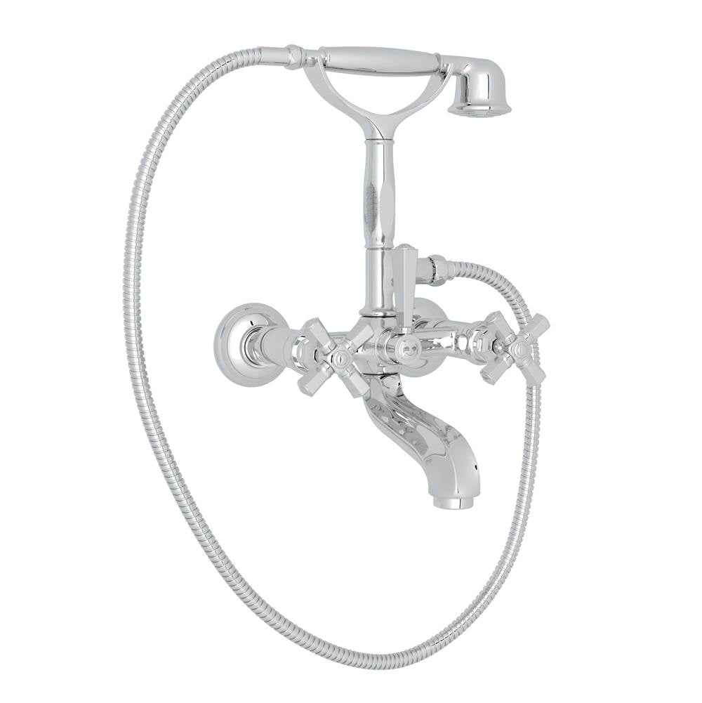 Rohl - Palladian Exposed Wall Mount Tub Filler - Polished Chrome