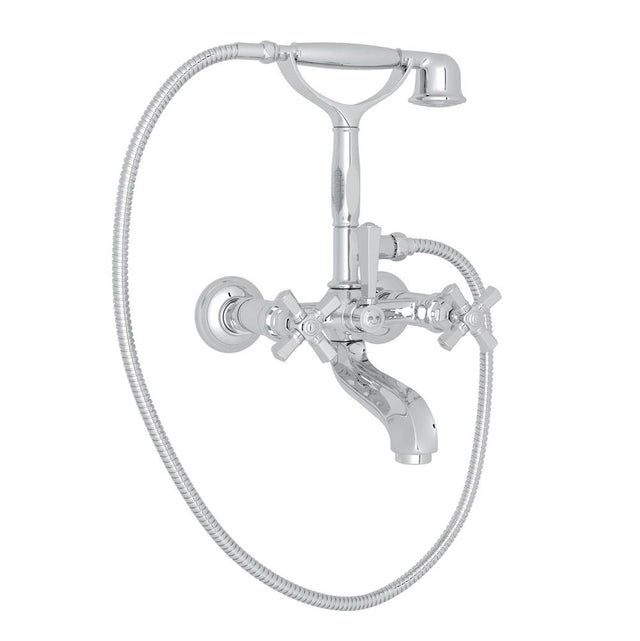 Rohl - Palladian Exposed Wall Mount Tub Filler - Polished Chrome