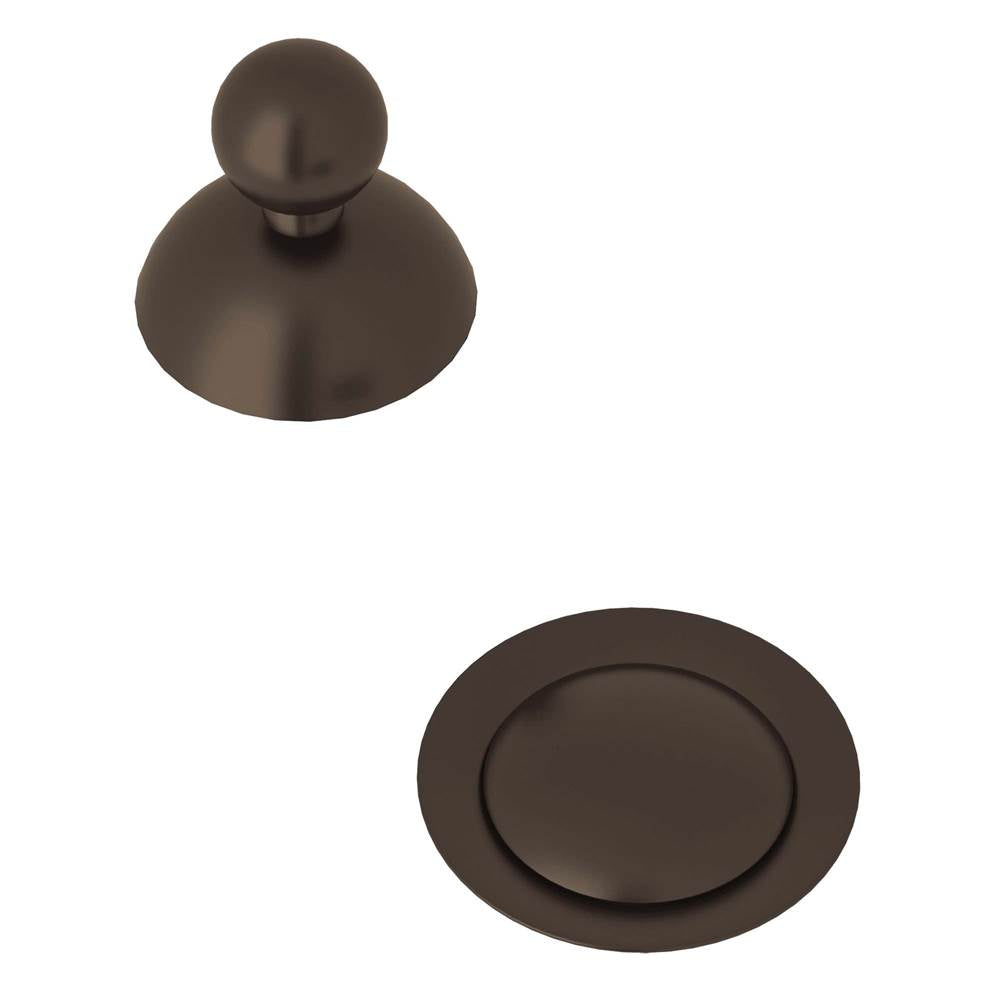 Rohl - Remote Pop-Up Set With Overflow - Tuscan Brass