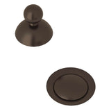 Rohl - Remote Pop-Up Set With Overflow - Tuscan Brass