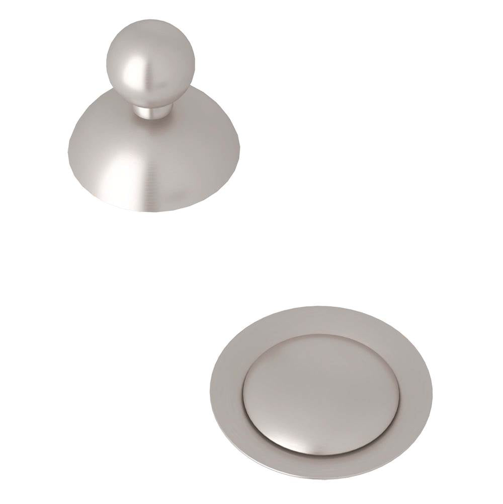 Rohl - Remote Pop-Up Set With Overflow - Satin Nickel