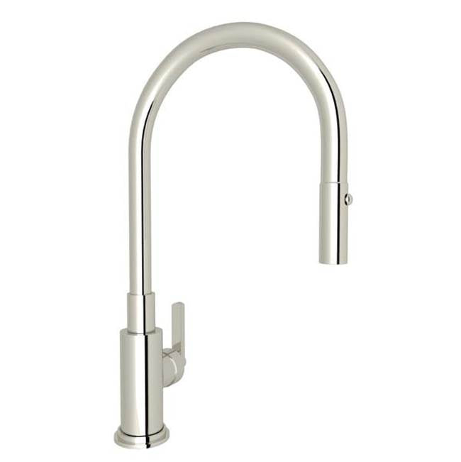 Rohl - Lombardia Pull-Down Kitchen Faucet - Polished Nickel