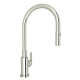 Rohl - Lombardia Pull-Down Kitchen Faucet - Polished Nickel