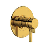 Rohl - Lombardia 1/2'' Therm & Pressure Balance Trim With 5 Functions - Unlacquered Brass