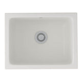 Rohl - AlliaE 24'' Fireclay Single Bowl Undermount Kitchen Or Laundry Sink - Pergame