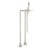 Rohl - Lombardia Floor Mount Tub Filler - Polished Nickel