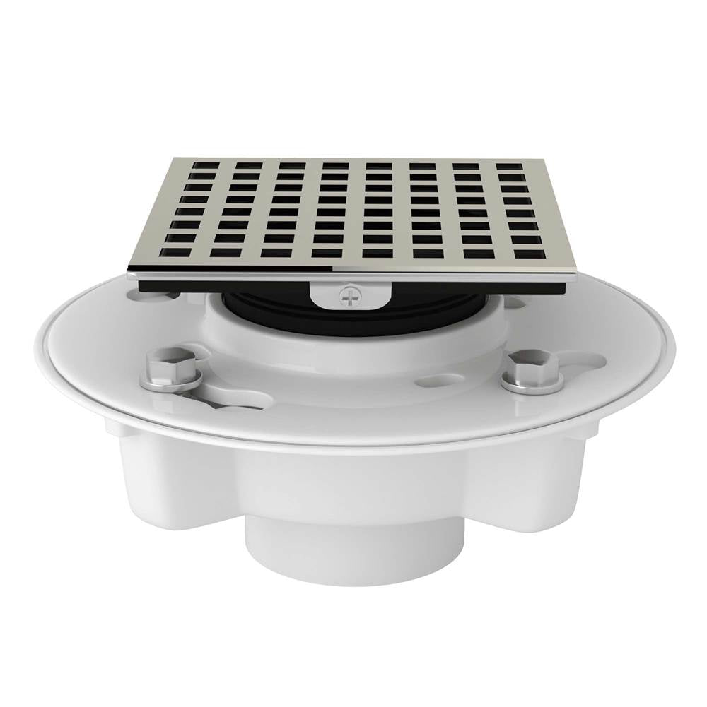 Rohl - PVC 2'' X 3'' Drain Kit With 3143 Matrix Decorative Cover - Polished Nickel