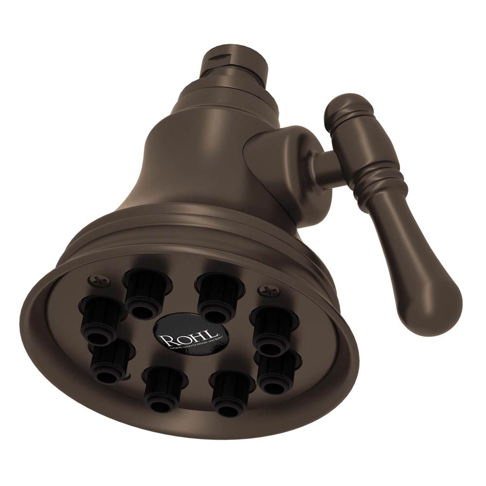 Rohl - 4'' Multi-Function Showerhead - Tuscan Brass