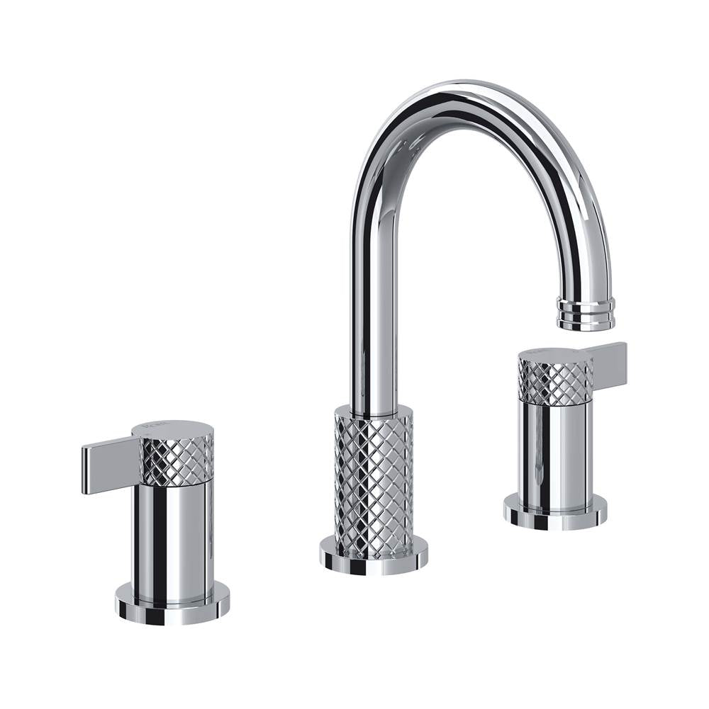 Rohl - TenerifeE Widespread Lavatory Faucet With C-Spout - Polished Chrome