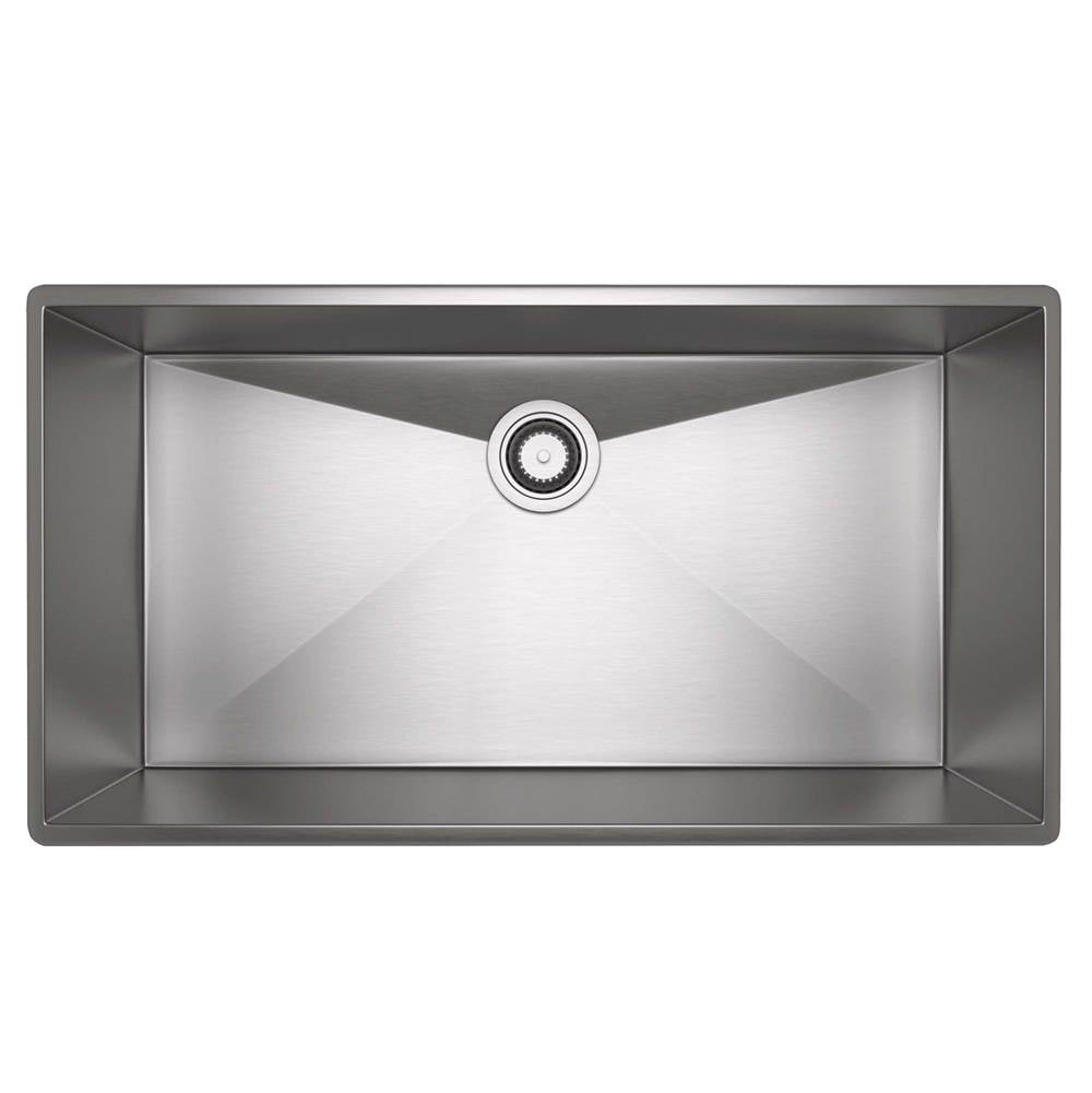 Rohl - ForzeE 33'' Single Bowl Stainless Steel Kitchen Sink - Brushed Stainless Steel