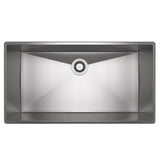 Rohl - ForzeE 33'' Single Bowl Stainless Steel Kitchen Sink - Brushed Stainless Steel