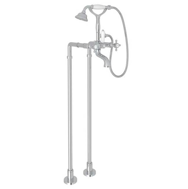 Rohl - Floor Mount Tub Filler - Polished Chrome