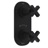Rohl - Lombardia 1/2'' Thermostatic Trim With Diverter - Matte Black