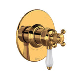 Rohl - 1/2'' Therm & Pressure Balance Trim With 3 Functions - Italian Brass