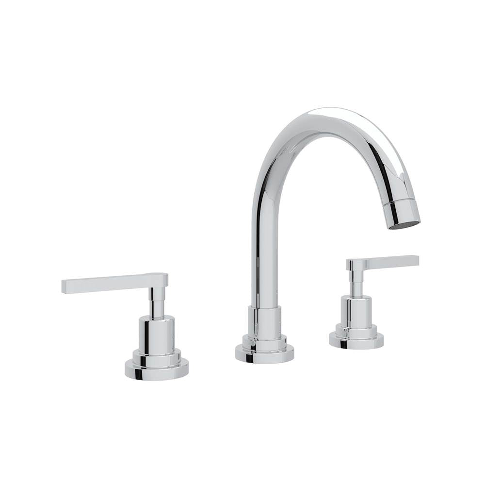 Rohl - Lombardia Widespread Lavatory Faucet With C-Spout - Polished Chrome
