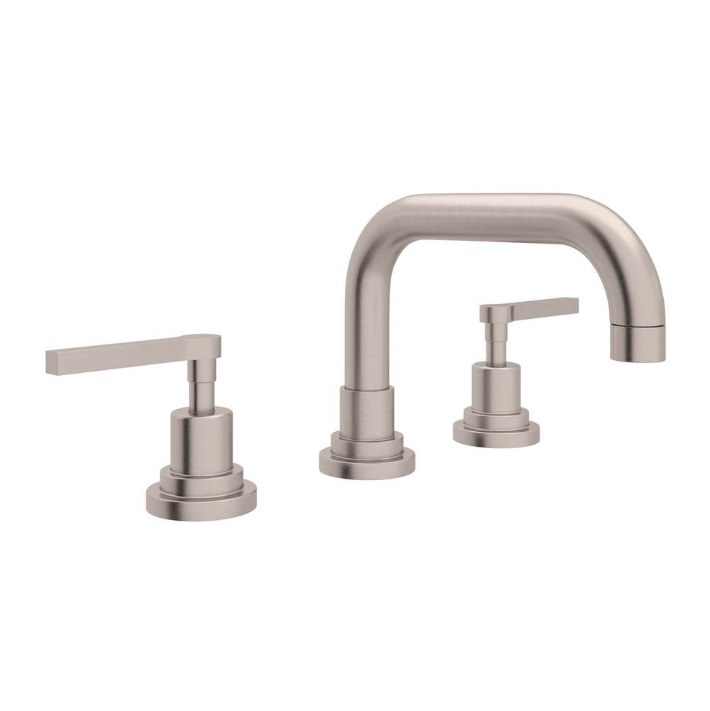Rohl - Lombardia Widespread Lavatory Faucet With U-Spout - Satin Nickel