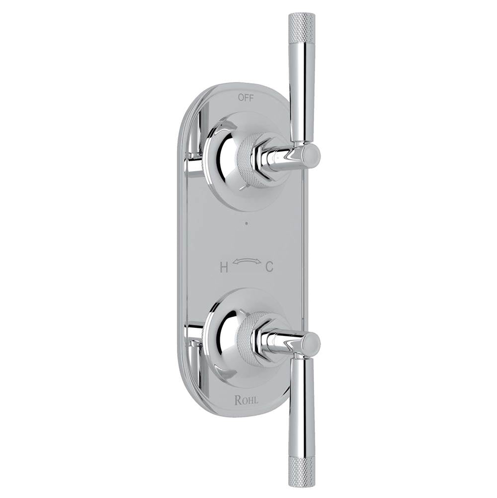 Rohl - Graceline 1/2'' Thermostatic Trim With Diverter - Polished Chrome