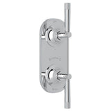 Rohl - Graceline 1/2'' Thermostatic Trim With Diverter - Polished Chrome