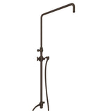 Rohl - Riser With Diverter, Hose And Sliding Handshower Holder - Tuscan Brass