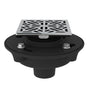 Rohl - Cast Iron 2'' No Hub Drain Kit With 3144 Mosaic Decorative Cover - Polished Chrome