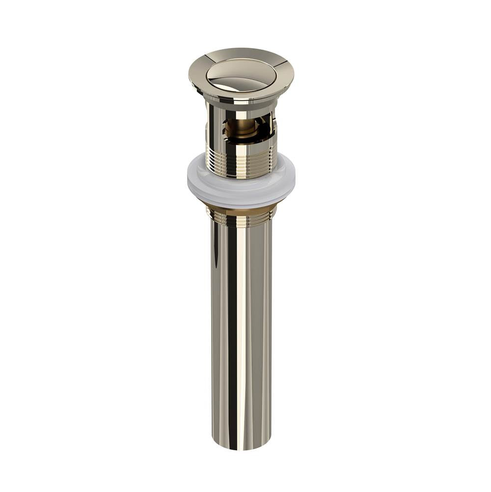 Rohl - Lavatory Push Drain With Overflow - Polished Nickel