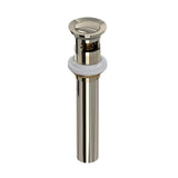 Rohl - Lavatory Push Drain With Overflow - Polished Nickel