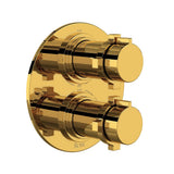 Rohl - Lombardia 3/4'' Therm & Pressure Balance Trim With 6 Functions - Unlacquered Brass