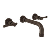Rohl - CampoE Wall Mount Lavatory Faucet Trim - Tuscan Brass