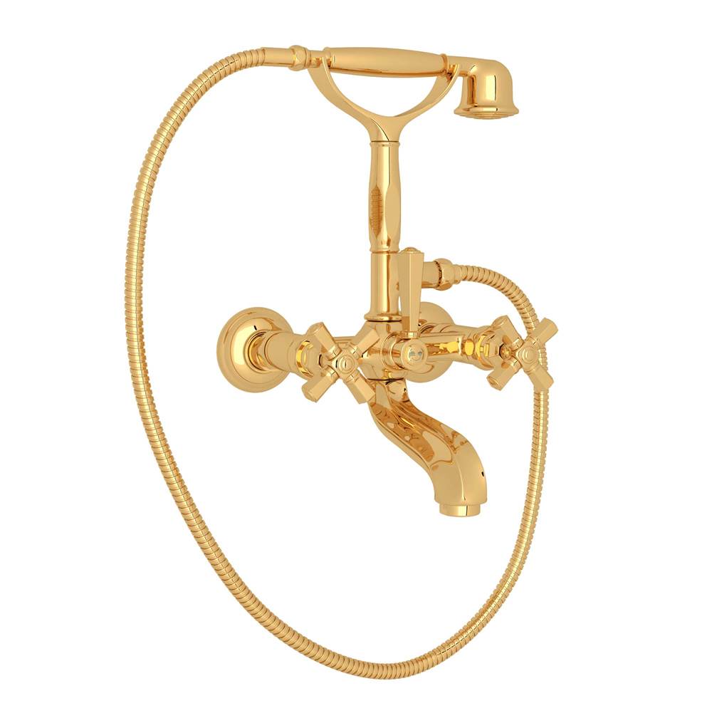 Rohl - Palladian Exposed Wall Mount Tub Filler - Italian Brass