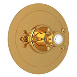 Rohl - Georgian EraE 3/4'' Round Thermostatic Trim Without Volume Control - Unlacquered Brass