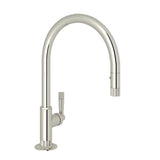Rohl - Graceline Pull-Down Kitchen Faucet With C-Spout - Polished Nickel