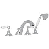 Rohl - Acqui 4-Hole Deck Mount Tub Filler - Polished Chrome