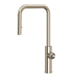 Rohl - EclissiE Pull-Down Kitchen Faucet With U-Spout - Less Handle - Satin Nickel