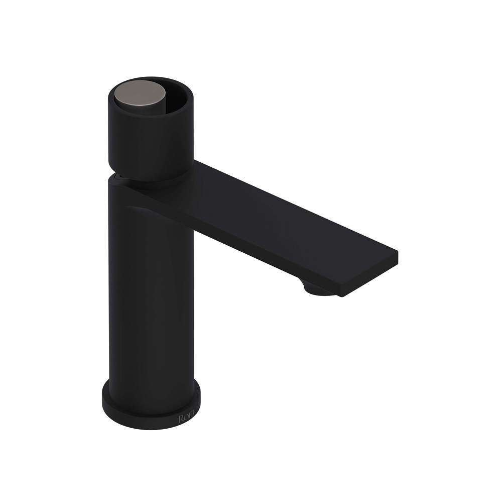 Rohl - EclissiE Single Handle Lavatory Faucet - Matte Black With Satin Nickel