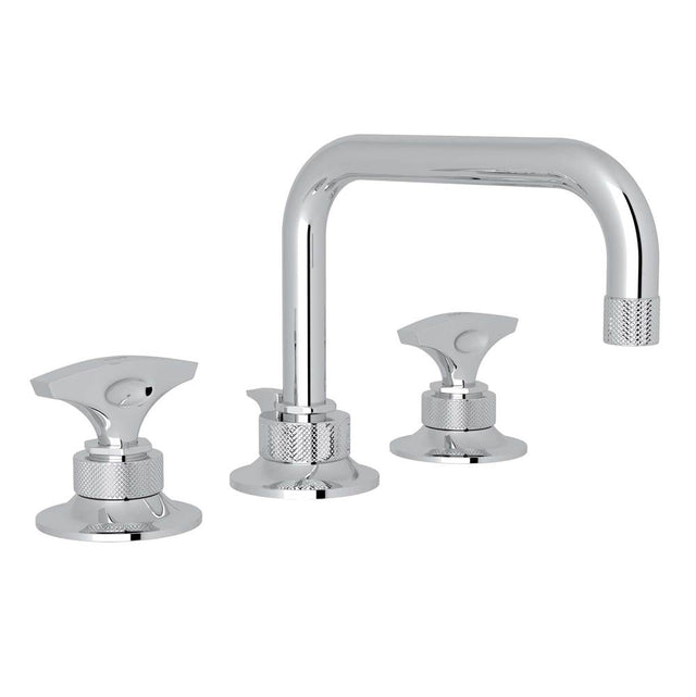 Rohl - Graceline Widespread Lavatory Faucet With U-Spout - Polished Chrome