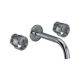 Rohl - EclissiE Wall Mount Lavatory Faucet Trim With C-Spout - Polished Chrome