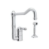 Rohl - Acqui Kitchen Faucet With Side Spray - Polished Chrome
