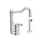 Rohl - Acqui Kitchen Faucet With Side Spray - Polished Chrome