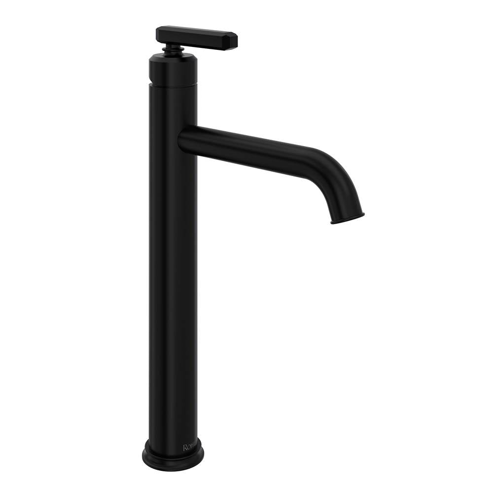 Rohl - ApothecaryE Single Handle Tall Lavatory Faucet - Matte Black