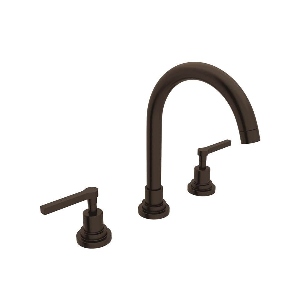 Rohl - Lombardia Widespread Lavatory Faucet With C-Spout - Tuscan Brass