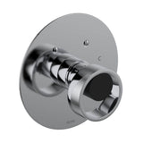 Rohl - EclissiE 3/4'' Thermostatic Trim Without Volume Control - Polished Chrome With Matte Black