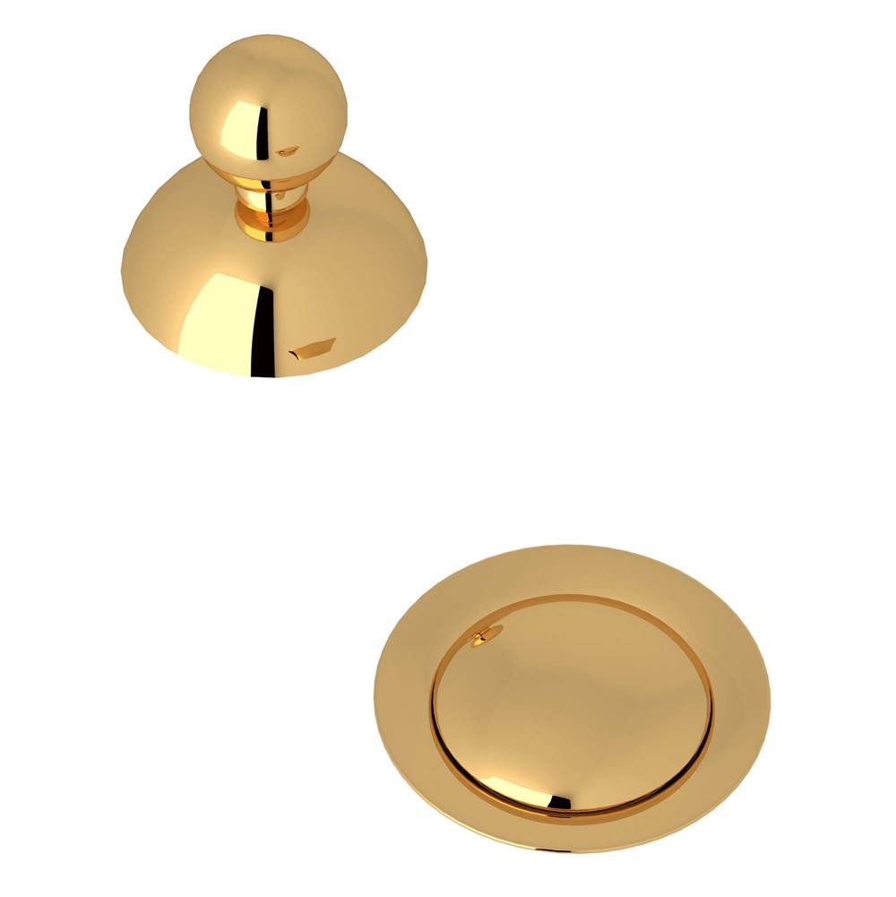 Rohl - Remote Pop-Up Set With Overflow - Italian Brass