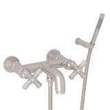 Rohl - San GiovanniE Exposed Wall Mount Tub Filler - Satin Nickel