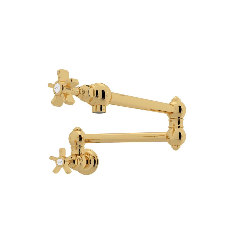 Rohl - Pot Filler - Unlacquered Brass