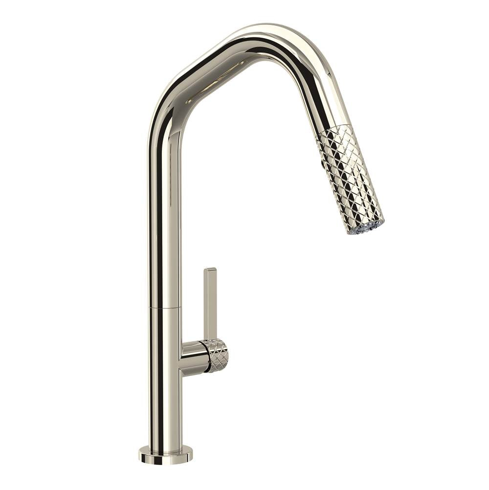 Rohl - TenerifeE Pull-Down Kitchen Faucet With U-Spout - Polished Nickel