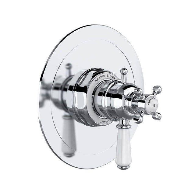 Rohl - EdwardianE 1/2'' Therm & Pressure Balance Trim With 2 Functions - Polished Chrome